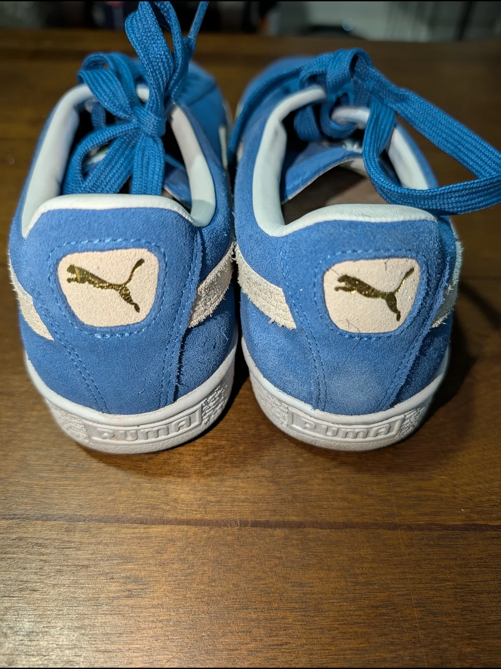 Puma Blue Suede Classic Sneakers - GENTLY used
